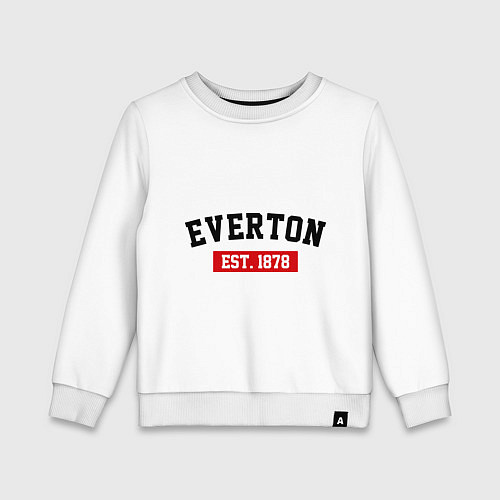 Детский свитшот FC Everton Est. 1878 / Белый – фото 1