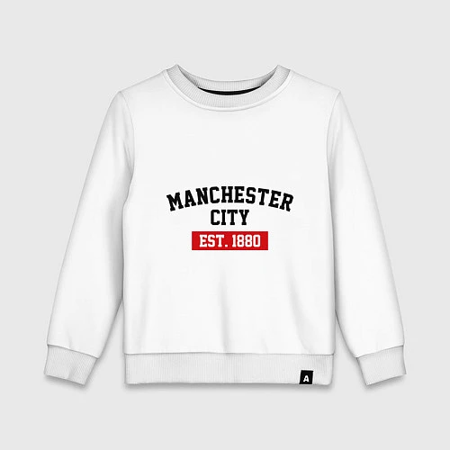 Детский свитшот FC Manchester City Est. 1880 / Белый – фото 1