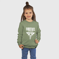 Свитшот хлопковый детский Fireflies: Look for the Light, цвет: авокадо — фото 2