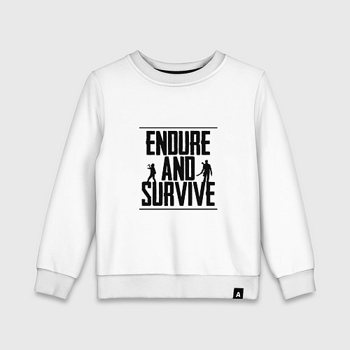 Детский свитшот Endure & Survive / Белый – фото 1