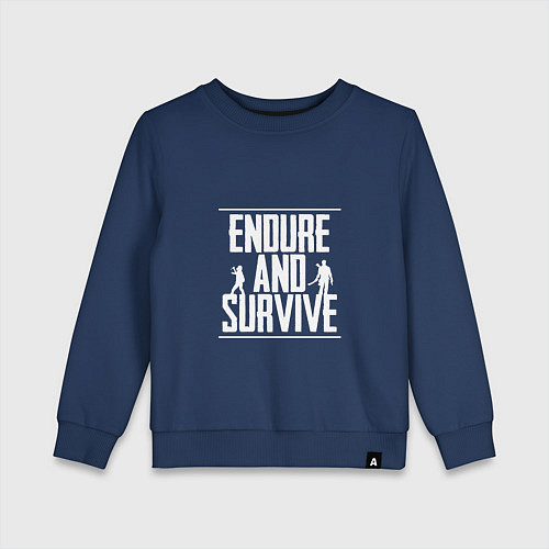 Детский свитшот Endure & Survive / Тёмно-синий – фото 1