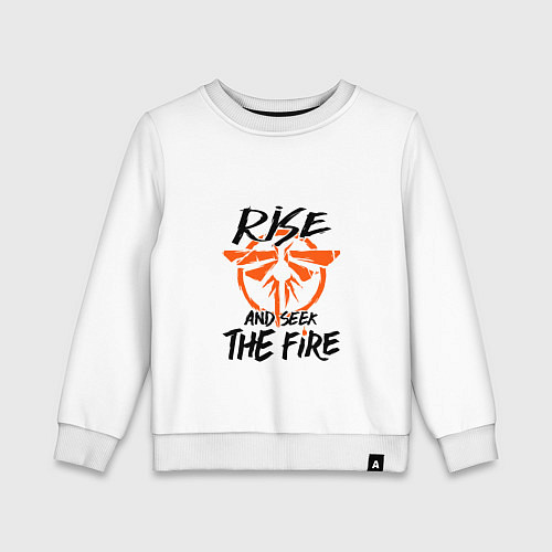 Детский свитшот Rise & Seek the Fire / Белый – фото 1