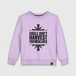 Свитшот хлопковый детский Harvest Themselves, цвет: лаванда