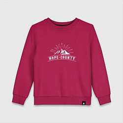 Свитшот хлопковый детский Hope Count: Mountain, цвет: маджента