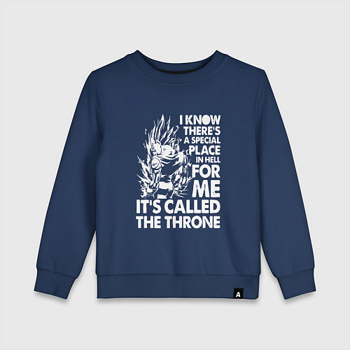 Детский свитшот I'ts Called the Throne / Тёмно-синий – фото 1