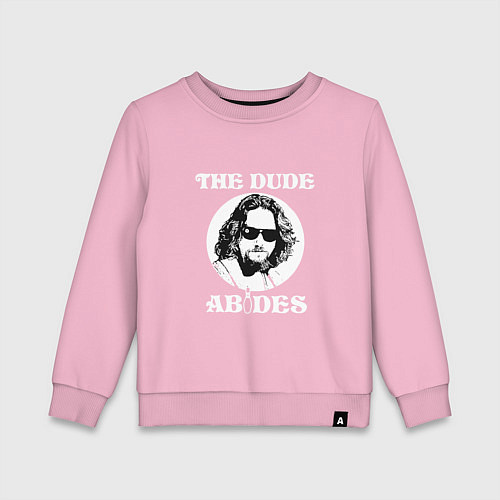 Детский свитшот The Dude Abides / Светло-розовый – фото 1