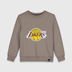 Свитшот хлопковый детский LA Lakers, цвет: утренний латте