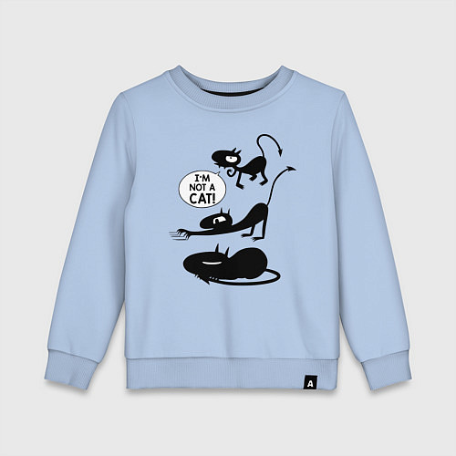 Детский свитшот I'm not a CAT! / Мягкое небо – фото 1