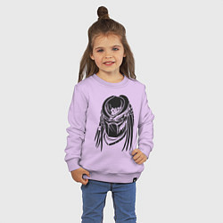 Свитшот хлопковый детский Хищник, цвет: лаванда — фото 2