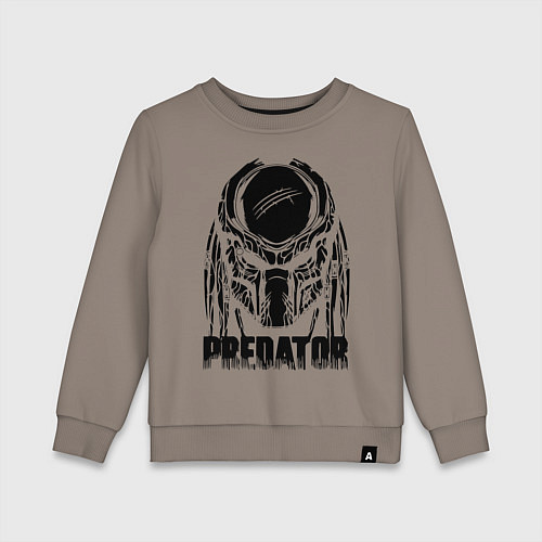 Детский свитшот Predator Mask / Утренний латте – фото 1