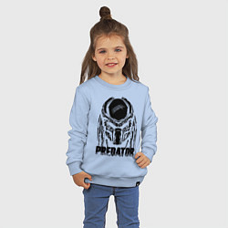 Свитшот хлопковый детский Predator Mask, цвет: мягкое небо — фото 2