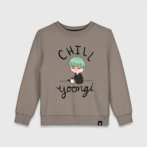 Детский свитшот Chill Yoongi / Утренний латте – фото 1