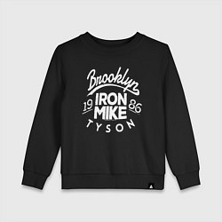 Свитшот хлопковый детский Brooklyn: Iron Mike, цвет: черный