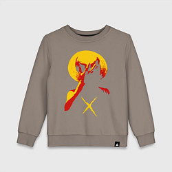 Свитшот хлопковый детский Going to new world, цвет: утренний латте