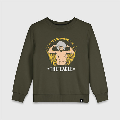 Детский свитшот Khabib: The Eagle / Хаки – фото 1