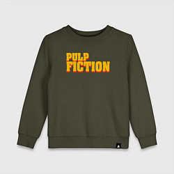 Свитшот хлопковый детский Pulp Fiction, цвет: хаки