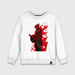Свитшот хлопковый детский Убийца гоблинов, цвет: белый