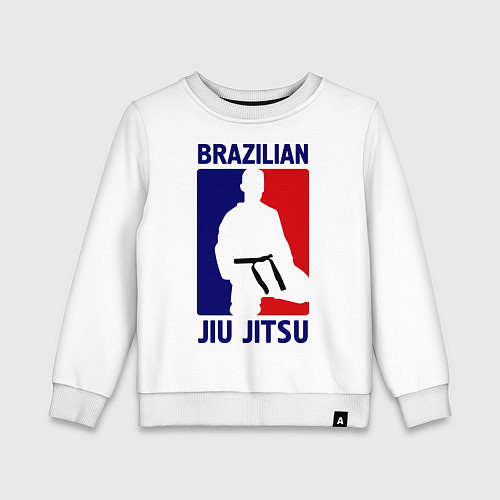Детский свитшот Brazilian Jiu jitsu / Белый – фото 1