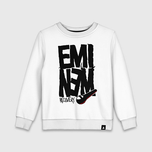 Детский свитшот Eminem recovery / Белый – фото 1