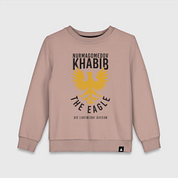 Свитшот хлопковый детский Khabib: The Eagle, цвет: пыльно-розовый