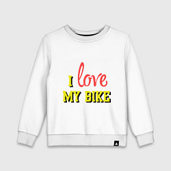 Детский свитшот I love my bike