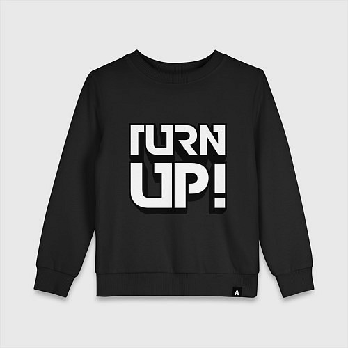 Детский свитшот Turn UP! / Черный – фото 1