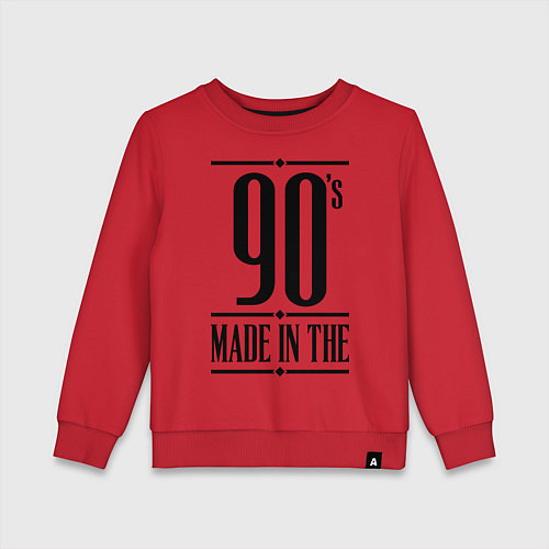 Детский свитшот Made in the 90s / Красный – фото 1