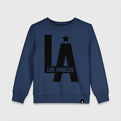 Свитшот хлопковый детский Los Angeles Star, цвет: тёмно-синий