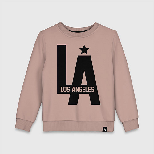 Детский свитшот Los Angeles Star / Пыльно-розовый – фото 1