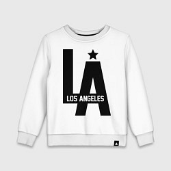 Свитшот хлопковый детский Los Angeles Star, цвет: белый