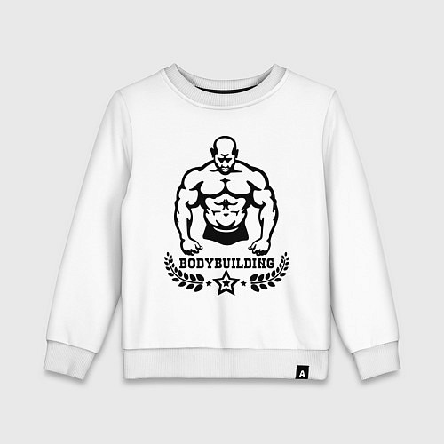 Детский свитшот Bodybuilding / Белый – фото 1