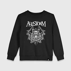 Свитшот хлопковый детский Alestorm: Pirate Bay, цвет: черный
