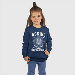 Свитшот хлопковый детский Asking Alexandria: USA, цвет: тёмно-синий — фото 2