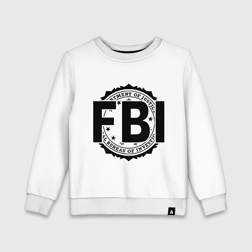 Детский свитшот FBI Agency / Белый – фото 1