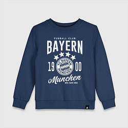 Свитшот хлопковый детский Bayern Munchen 1900, цвет: тёмно-синий