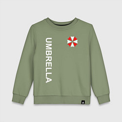 Свитшот хлопковый детский UMBRELLA CORP, цвет: авокадо