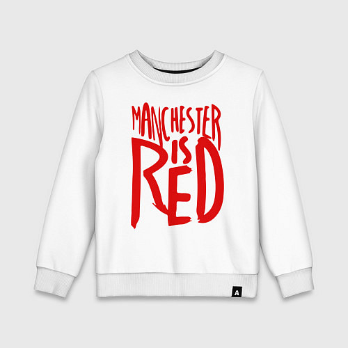 Детский свитшот Manchester is Red / Белый – фото 1