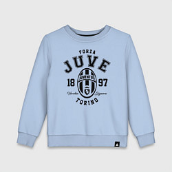 Свитшот хлопковый детский Forza Juve 1897: Torino, цвет: мягкое небо