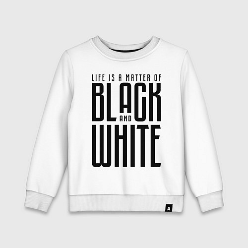 Детский свитшот Juventus: Black & White / Белый – фото 1