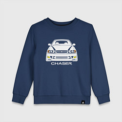 Свитшот хлопковый детский Toyota Chaser JZX100, цвет: тёмно-синий
