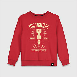 Свитшот хлопковый детский Foo Fighters: Patience & Grace, цвет: красный