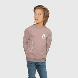 Свитшот хлопковый детский Apex Legends Gamer, цвет: пыльно-розовый — фото 2