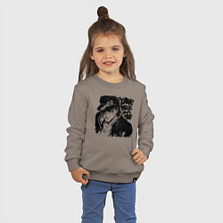 Свитшот хлопковый детский JoJo, цвет: утренний латте — фото 2