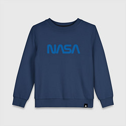 Свитшот хлопковый детский NASA, цвет: тёмно-синий