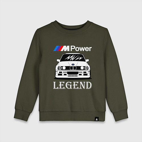 Детский свитшот BMW M Power: Legend / Хаки – фото 1