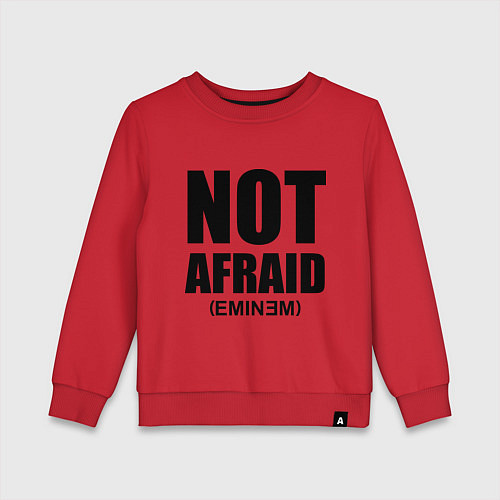 Детский свитшот Not Afraid / Красный – фото 1