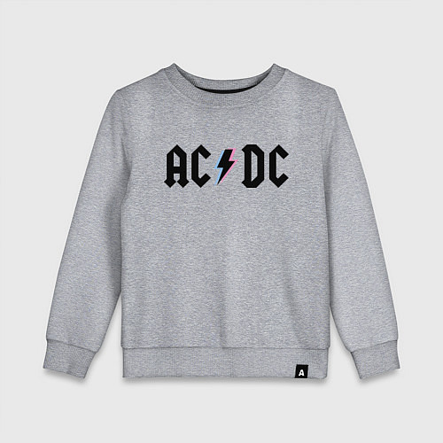 Детский свитшот AC/DC / Меланж – фото 1
