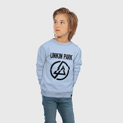 Свитшот хлопковый детский Linkin Park, цвет: мягкое небо — фото 2