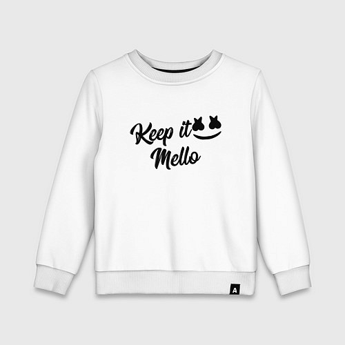 Детский свитшот Keep it Mello / Белый – фото 1