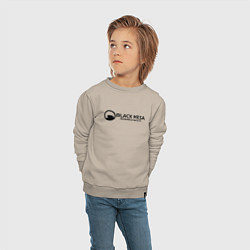 Свитшот хлопковый детский Black Mesa: Research Facility, цвет: миндальный — фото 2